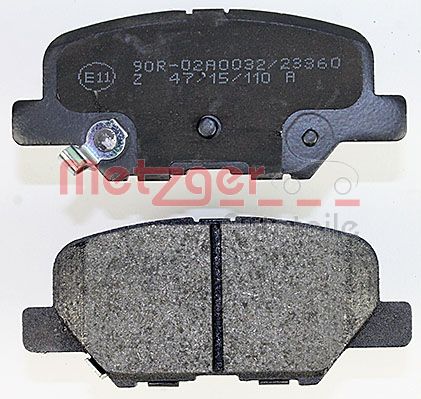 METZGER 1170790 GREENPARTS Bremsbelagsatz, Scheibenbremse
